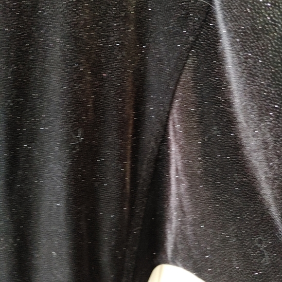 ✨Juicy Couture Black Sparkly Velour Crop Jacket ~ Size L - Picture 9 of 12